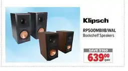 2001 Audio Video RP500MBIIB/WAL Klipsch Bookshelf Speakers offer