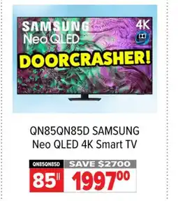 2001 Audio Video QN85QN85D SAMSUNG 85 Neo QLED 4K Smart TV offer