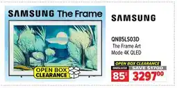 2001 Audio Video QN85LS03D SAMSUNG 85 The Frame Art Mode 4K QLED offer