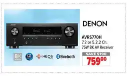 2001 Audio Video AVRS770H DENON 8K AV Receiver offer