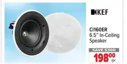 2001 Audio Video Ci160ER KEF 6.5 In-Ceiling Speaker offer
