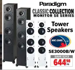 2001 Audio Video SE3000B Paradigm CLASSIC COLLECTION MONITOR SE SERIES offer