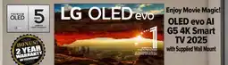 2001 Audio Video OLED55G5 LG 55 OLED evo AI G5 4K Smart TV 2025 offer