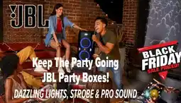 2001 Audio Video CLUB120 JBL DAZZLING LIGHTS. STROBE & PRO SOUND Party Boxes offer
