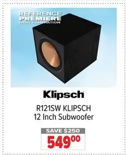 2001 Audio Video R121SW KLIPSCH 12 Inch Subwoofer offer