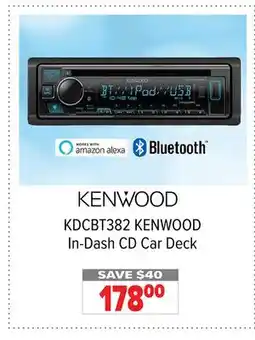 2001 Audio Video KENWOOD In-Dash CD Car Deck offer