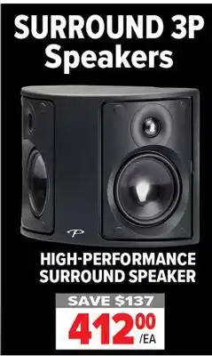 2001 Audio Video HIGH-PERFORMANCE SURROUND SPEAKER offer
