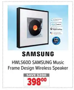 2001 Audio Video HWLS60D SAMSUNG Music Frame Design Wireless Speaker offer