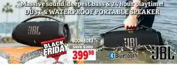 2001 Audio Video BOOMBOX3 JBL DUST T & WATERPROOF PORTABLE SPEAKER offer