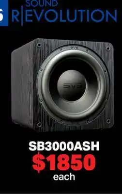 2001 Audio Video SB3000ASH SVS SOUND REVOLUTION offer