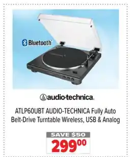 2001 Audio Video ATLP60UBT AUDIO-TECHNICA Fully Auto Belt-Drive Turntable offer