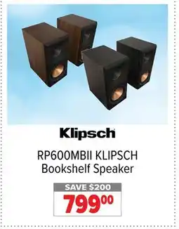 2001 Audio Video RP600MBII KLIPSCH Bookshelf Speaker offer