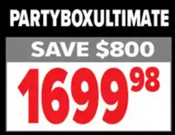 2001 Audio Video PARTYBOXULTIMATE JBL Party Boxes offer