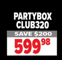 2001 Audio Video CLUB320 JBL DAZZLING LIGHTS, STROBE & PRO SOUND PARTYBOX offer
