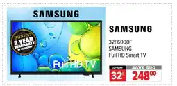 2001 Audio Video 32F6000F SAMSUNG 32 Full HD Smart TV offer