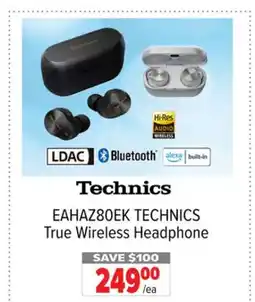 2001 Audio Video TECHNICS True Wireless Headphone offer