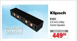 2001 Audio Video R30C Klipsch 3.5 Inch 2-Way Centre Speaker offer