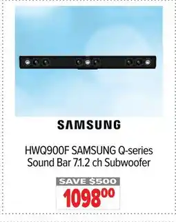 2001 Audio Video SAMSUNG Q-series Sound Bar 7.1. 2 ch Subwoofer offer