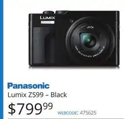Vistek Lumix ZS99-Black offer