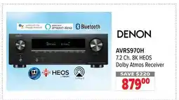 2001 Audio Video AVRS970H DENON 7.2 Ch. 8K HEOS Dolby Atmos Receiver offer