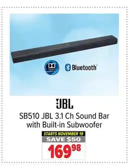 2001 Audio Video JBL 3.1 Ch Sound Bar with Built-in Subwoofer offer