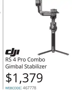 Vistek RS 4 Pro Combo Gimbal Stabilizer offer