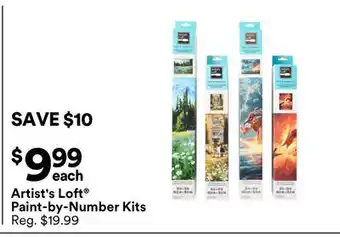 Michaels Artist's Loft Paint-by-Number Kits offer