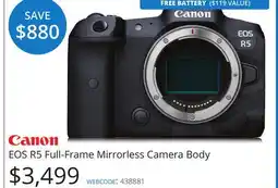 Vistek Canon EOS R5 Full-Frame Mirrorless Camera Body offer