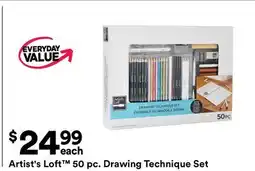 Michaels Artist's Loft 50 pc. Drawing Technique Set offer