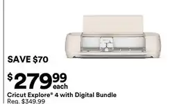 Michaels Cricut explore 4 with Digital Bundle offer
