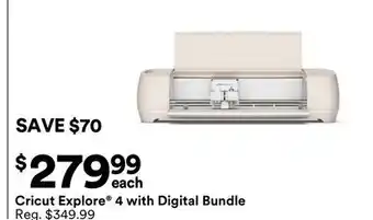Michaels Cricut explore 4 with Digital Bundle offer