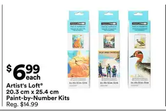 Michaels Artist's Loft 20.3 cm x 25.4 cm Paint-by-Number Kits offer