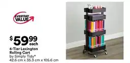 Michaels 4-Tier Lexington rolling Cart by Simply Tidy offer