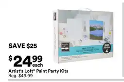 Michaels Artist's Loft Paint Party Kits offer