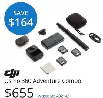 Vistek Osmo 360 Adventure Combo offer