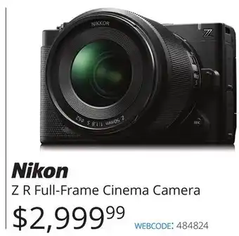 Vistek Nikon Z R Full-Frame Cinema Camera offer