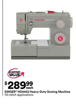 Michaels SINGER HD4452 Heavy-Duty Sewing machine offer