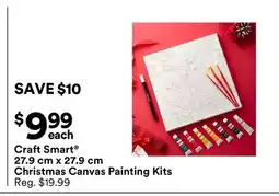 Michaels Craft Smart 27.9 cm x 27.9 cm Christmas Canvas Painting Kits offer