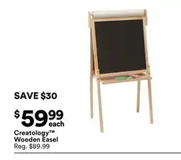 Michaels Creatology Wooden easel offer