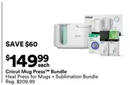 Michaels Cricut mug Press Bundle offer