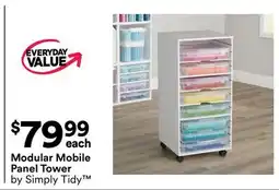 Michaels modular mobile Panel Tower by Simply Tidy offer