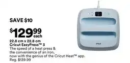 Michaels 22.8 cm x 22.8 cm Cricut easyPress 3 offer