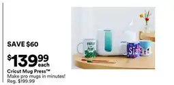 Michaels Cricut mug Press offer