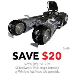 GameStop DC Multiverse : White Knight Batmobile by McFarlane Toys offer