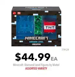 GameStop Minecraft: Diamond Level Figures by Mattel offer