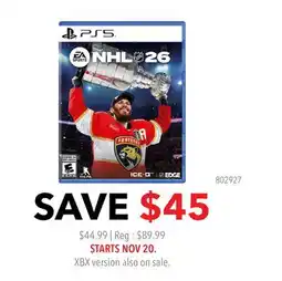GameStop NHL 26 offer