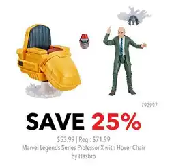 GameStop Marvel Legends Series Professor X with Hover Chair by Hasbro offer