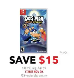 GameStop Dog Man Mission Impawsible offer