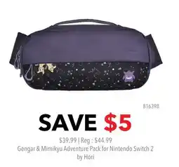GameStop Gengar & Mimikyu Adventure Pack for Nintendo Switch 2 by Hori offer