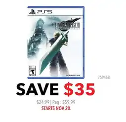 GameStop Final Fantasy VII offer